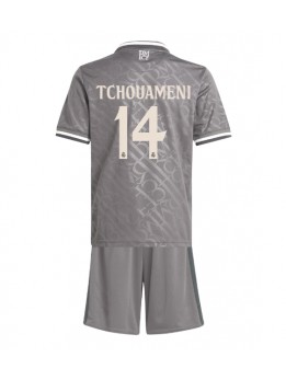 Real Madrid Aurelien Tchouameni #14 Replika Tredje Kläder Barn 2024-25 Kortärmad (+ byxor)